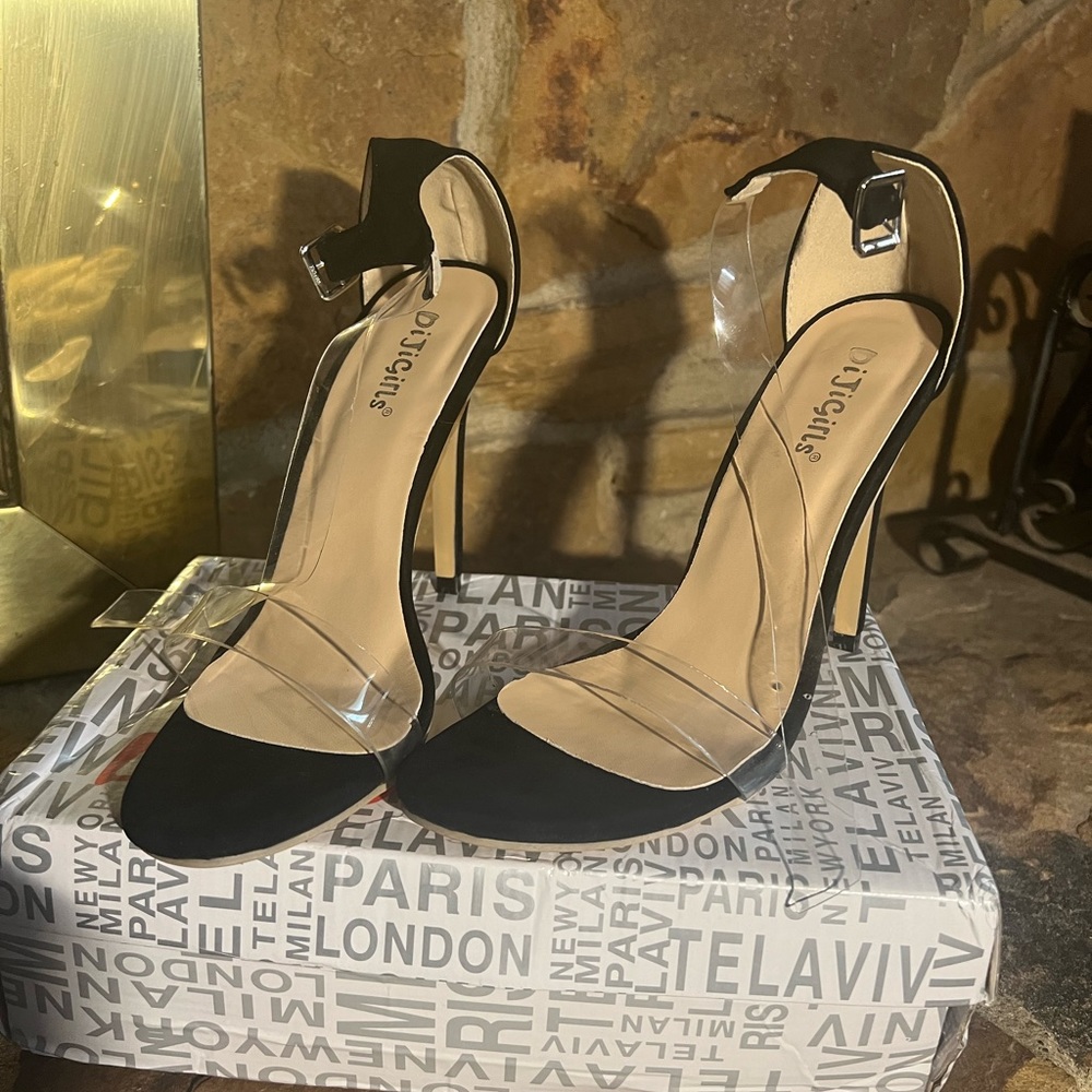Sexy strappy heel